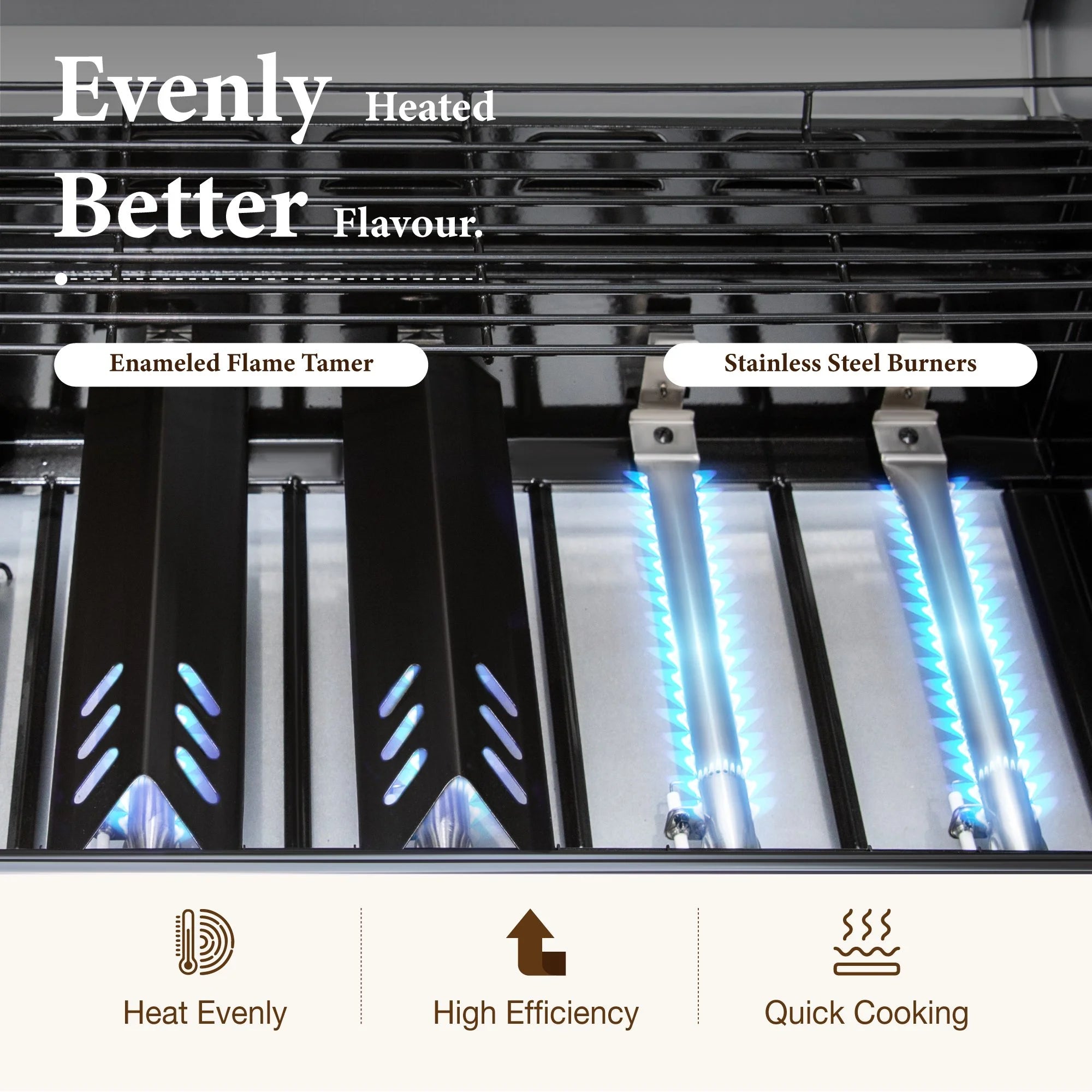 6 Burner Propane Gas Grill and Griddle Combo with Side Burner 740 Sq. In. Large Cooking Area 52,000 but Output BBQ Grill