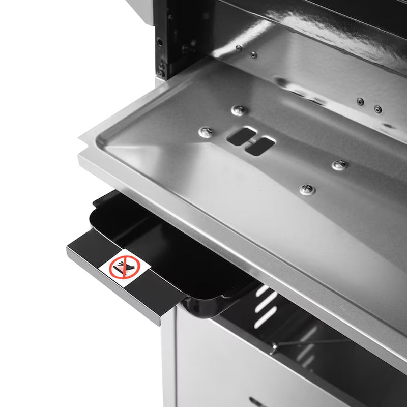 Cabinet Style Blue 6 -Burner Liquid Propane Gas Grill 1 -Side Burner