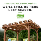 10 Ft. X 10 Ft. Traditional All Cedar Wood Outdoor Patio Pergola Shade Structure