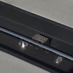 Aidan 56 In. X 15.00 in Rectangular MGO Gas Outdoor Patio Fire Pit Table in Light Grey - 50,000 BTU with Tank Holder