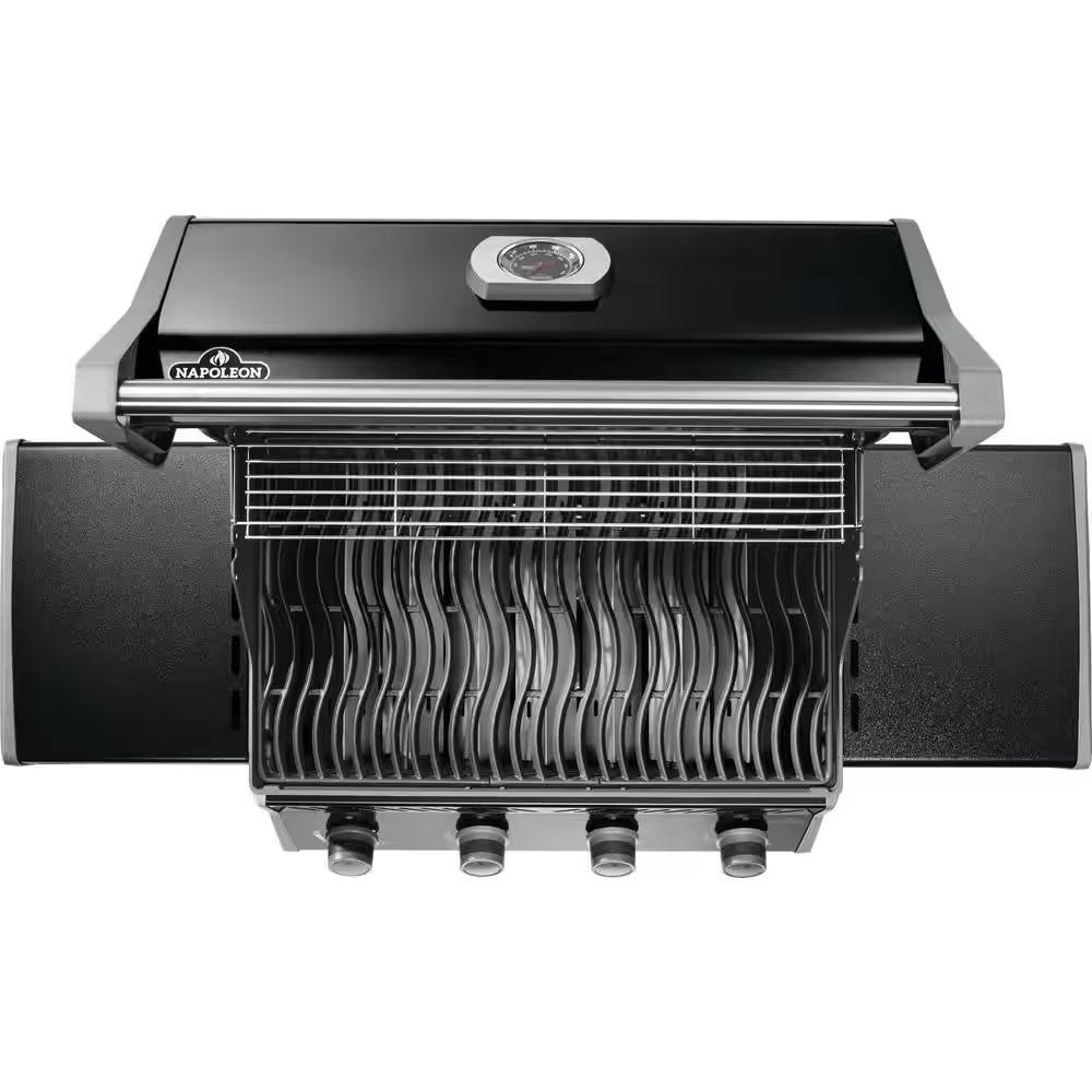 Rogue 525 4-Burner Propane Gas Grill in Black