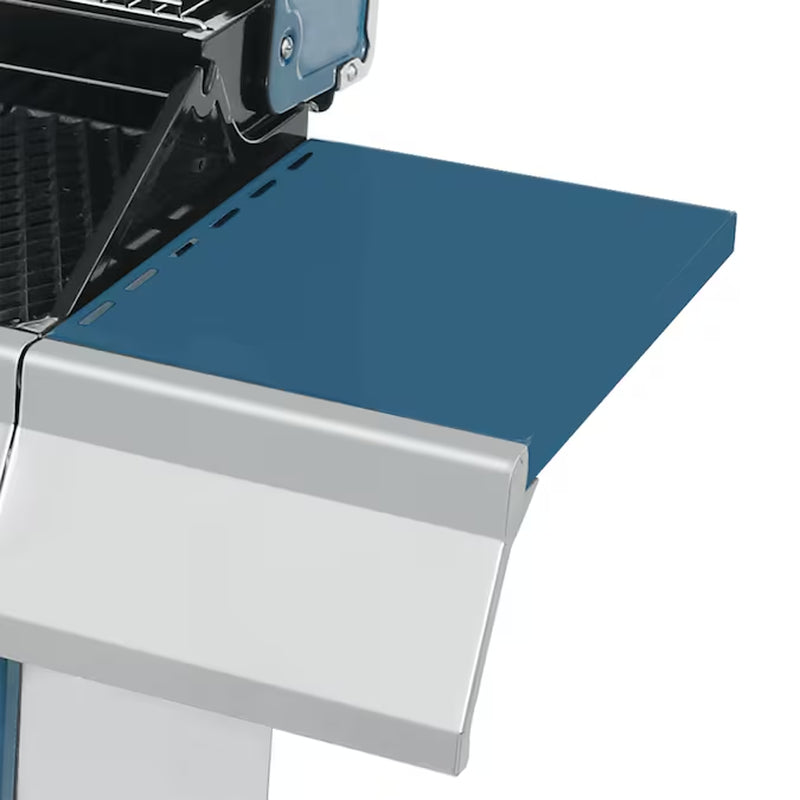 Cabinet Style Blue 6 -Burner Liquid Propane Gas Grill 1 -Side Burner