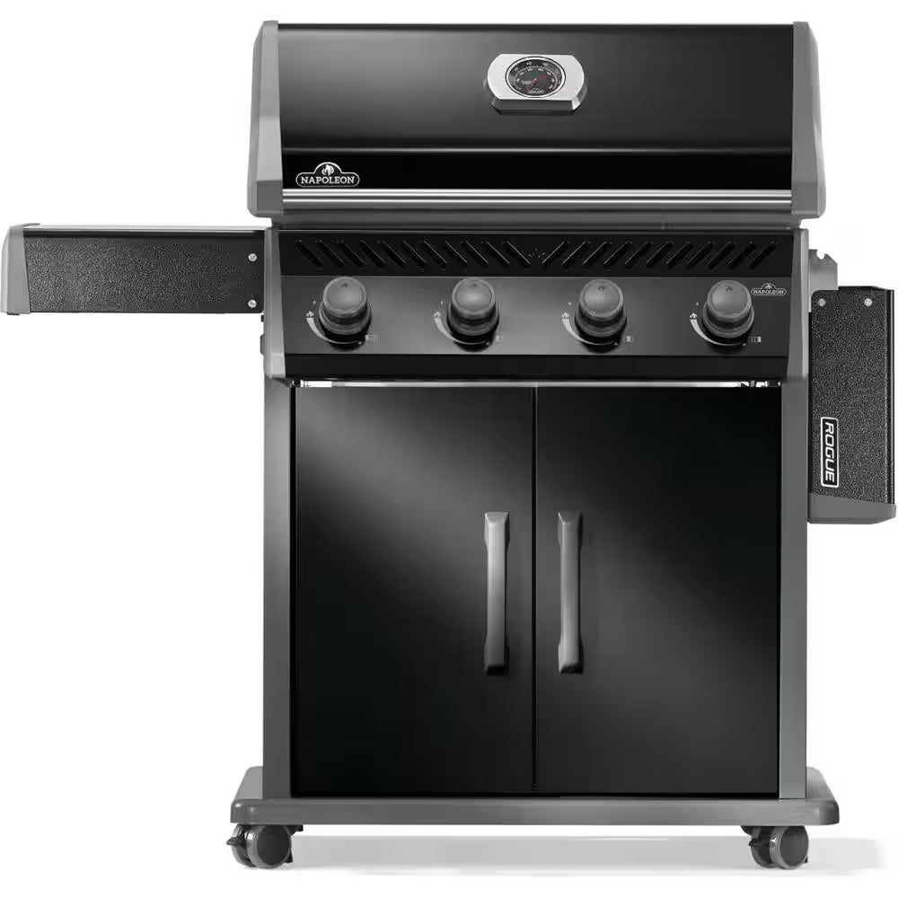 Rogue 525 4-Burner Propane Gas Grill in Black