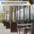 42,000 BTU Vesta Propane Tower Heater in Hammered Bronze